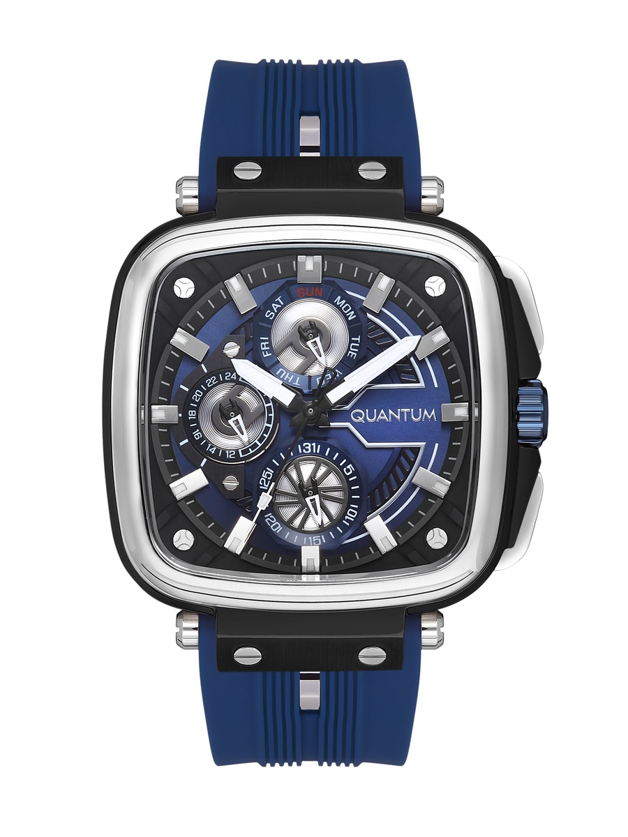 VX9NE Multi Function Watch with Silicone Strap - PWG1014.059, Dark Blue