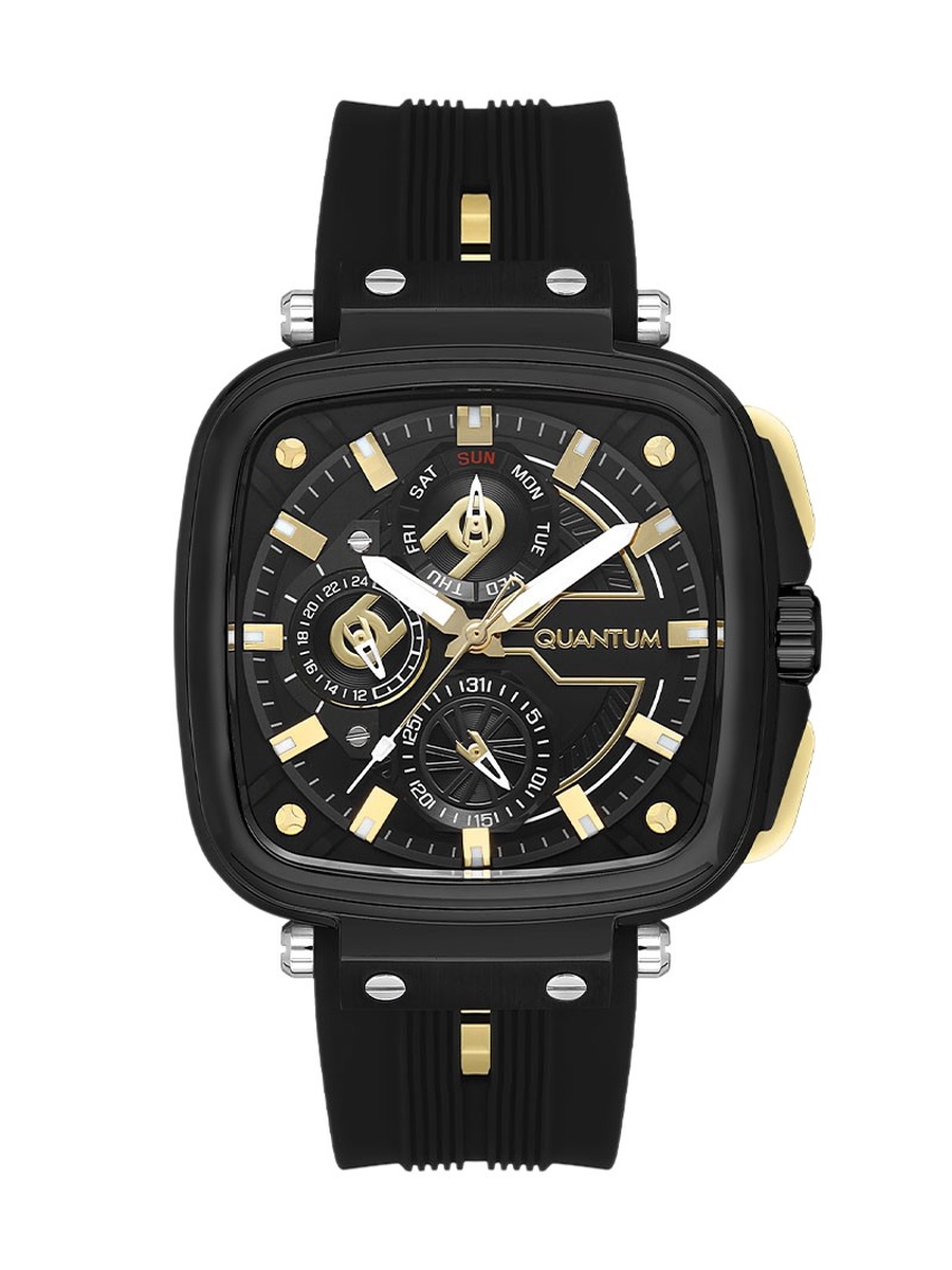 VX9NE Multi Function Watch with Silicone Strap - PWG1014.651, Black
