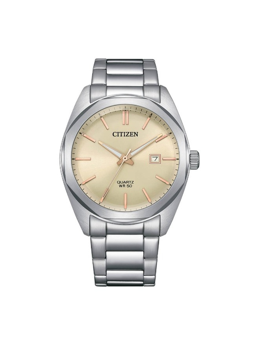 Quartz Movement Analog Watch with Stainless Steel Strap - BI5110-54B, Silver