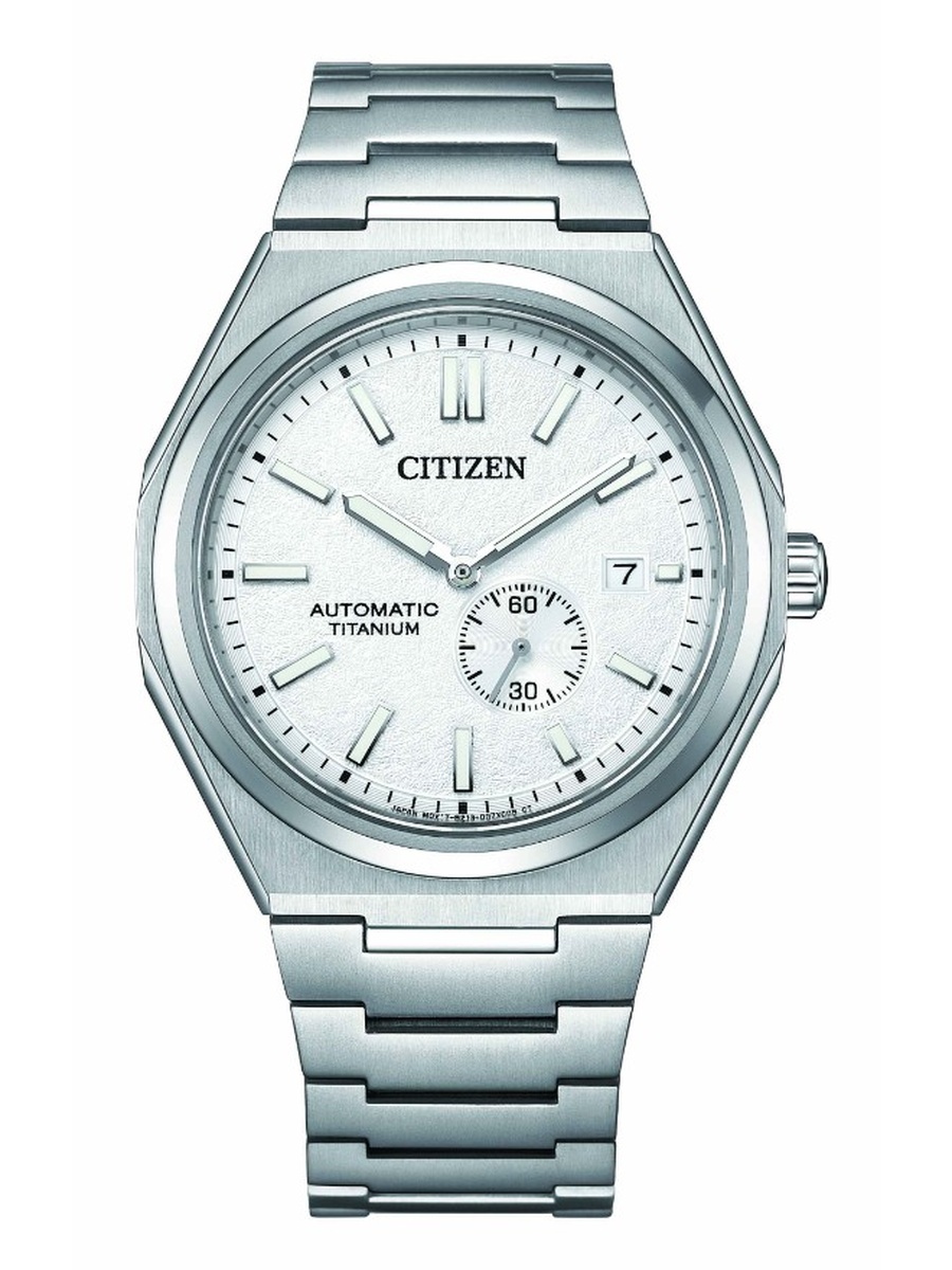Automatic Movement Watch with Super Titanium Strap - NJ0180-80A, Silver