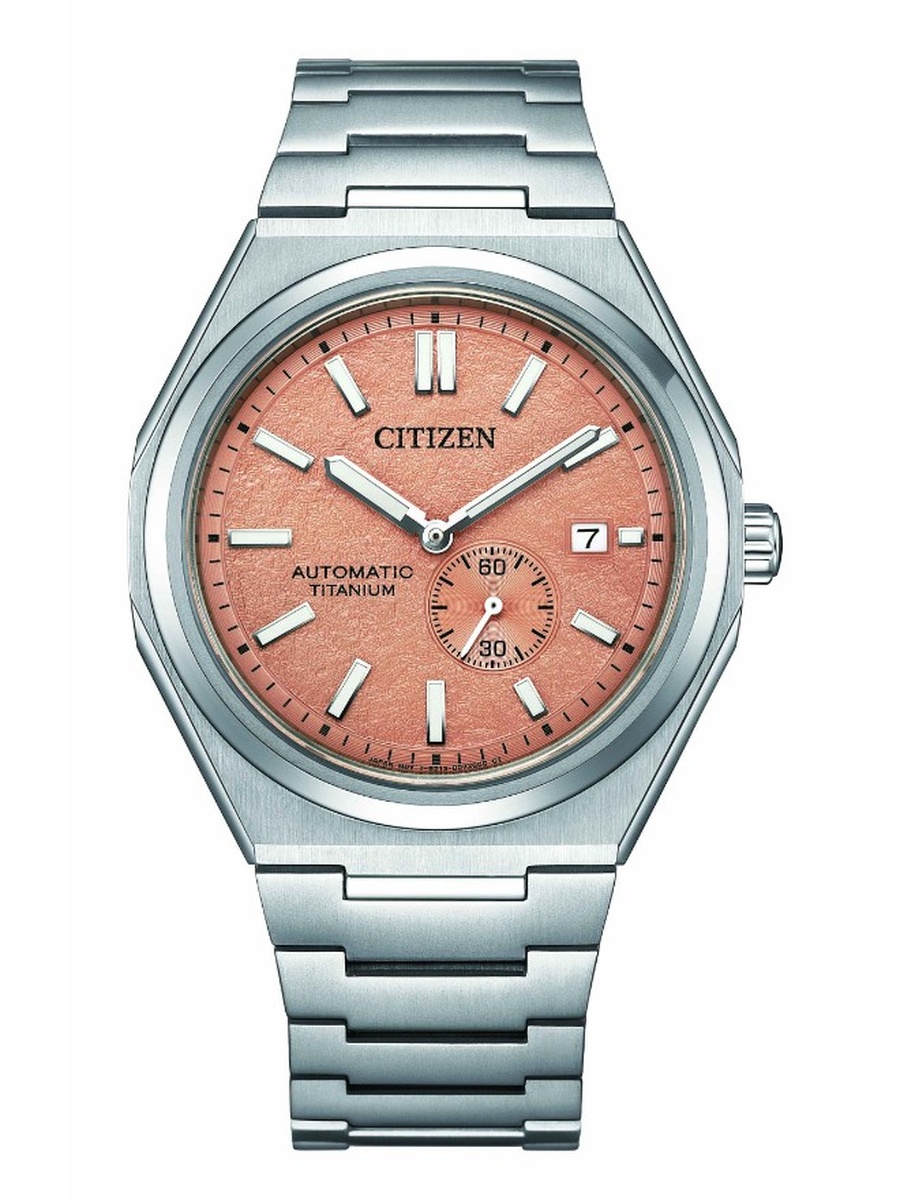Automatic Movement Watch with Super Titanium Strap - NJ0180-80Z, Silver