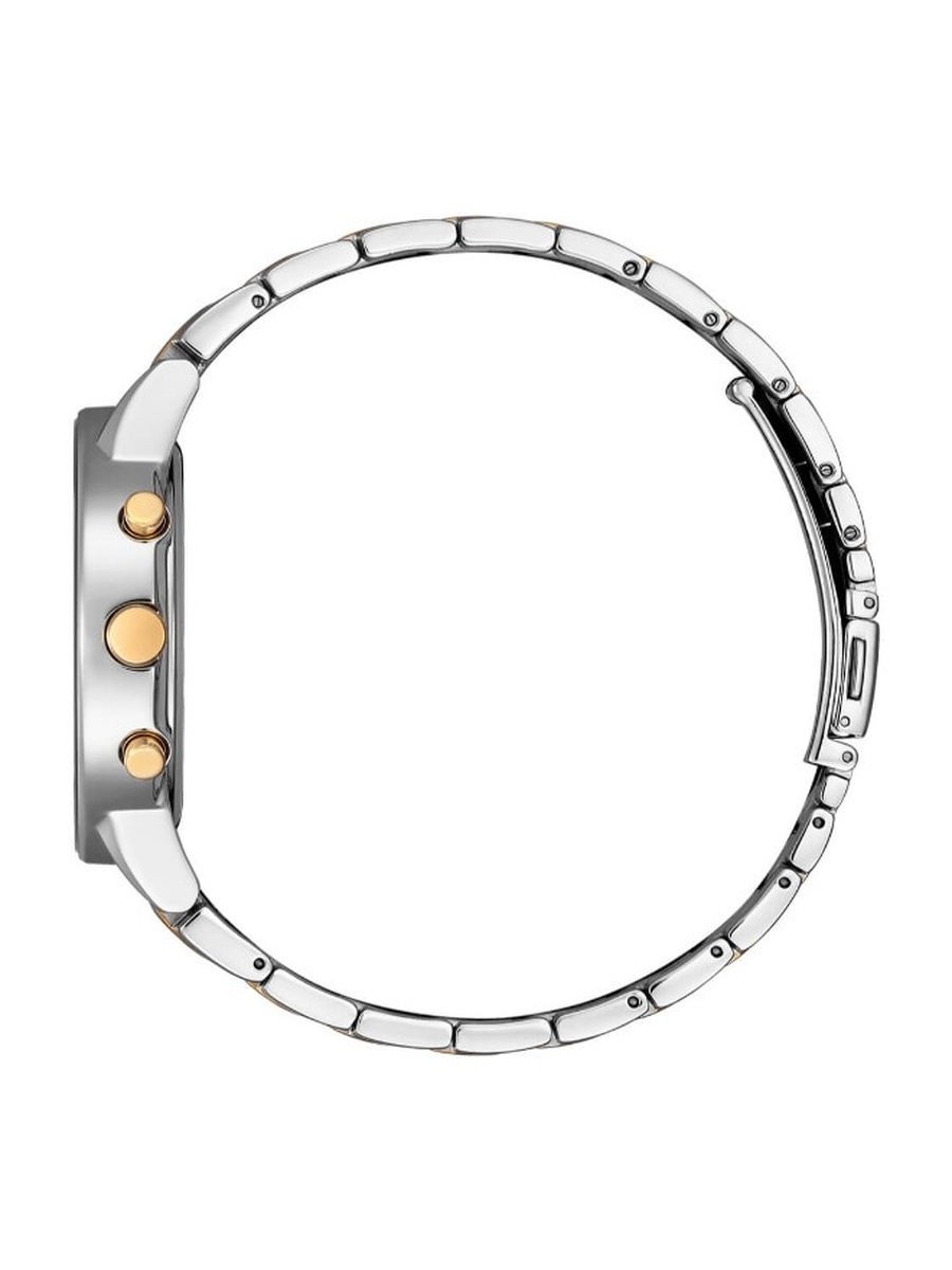 Eco-Drive Light Powered Movement Analog Watch with Two-Tone Rose Gold Plating Strap - AT2244-84L
