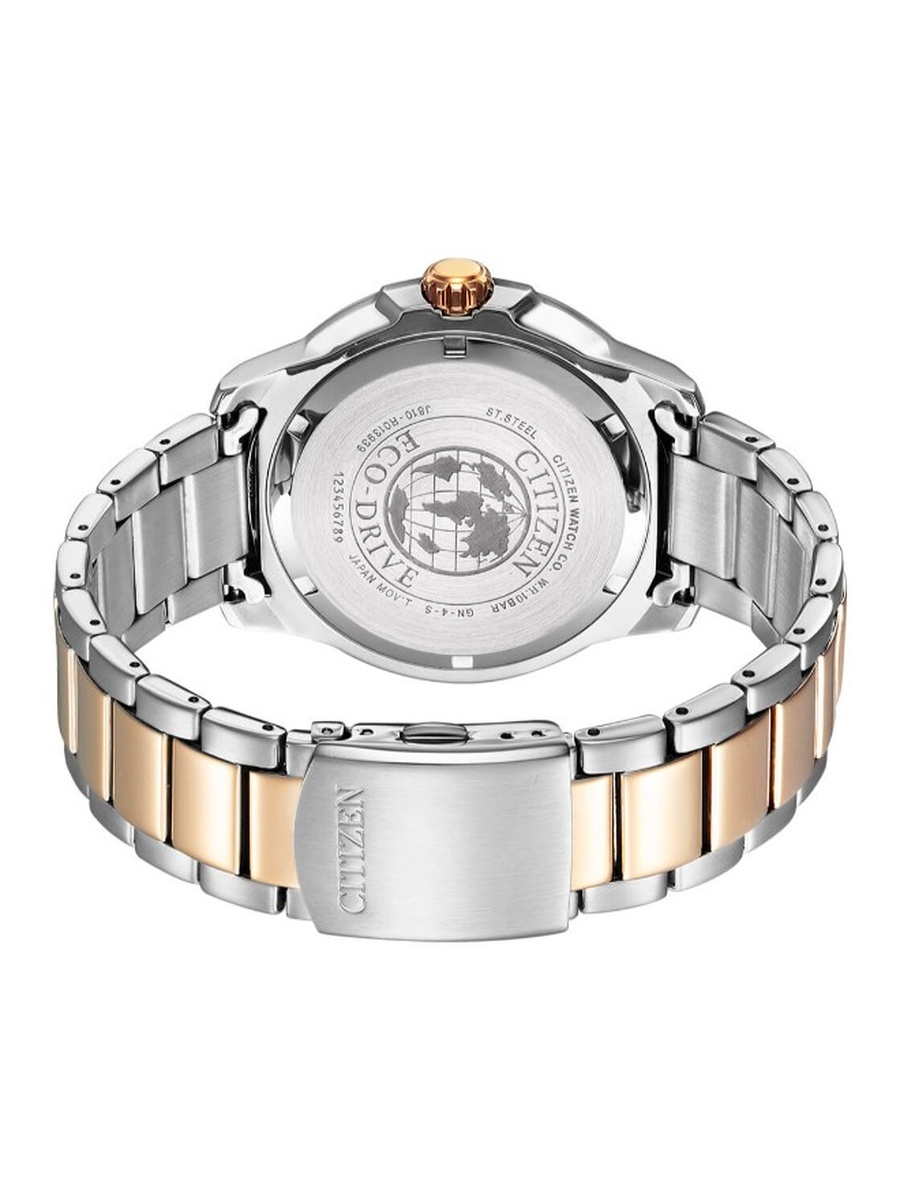 Eco-Drive Light Powered Movement Analog Watch AW1524-84E, Two Tone