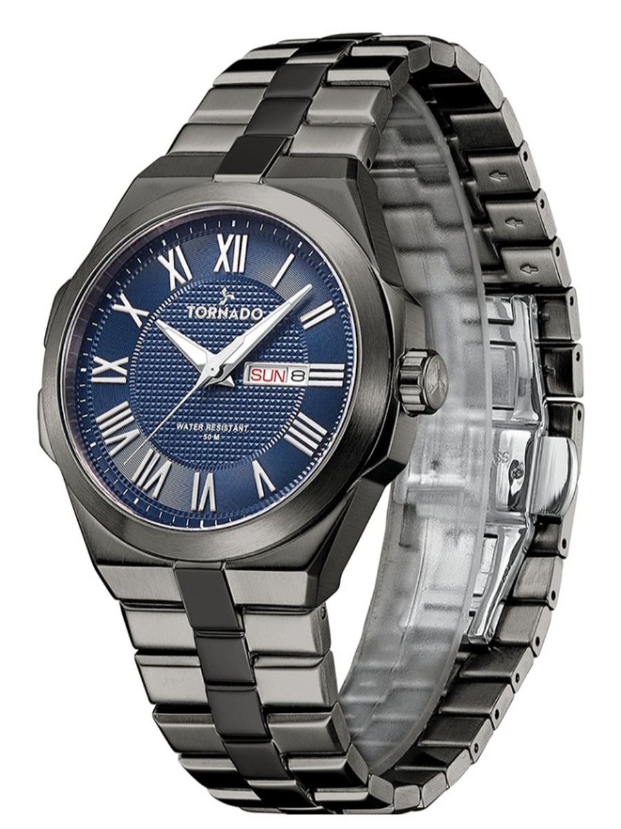 Miyota 2115 Movement Watch with Stainless Steel Strap - T8007-XBXN, Grey