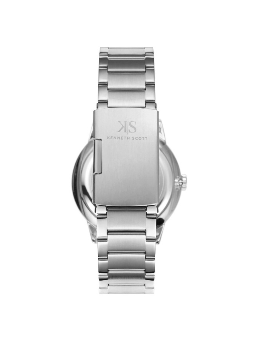 Quartz Analog Watch with Stainless Steel Strap - K22010-SBSB, Silver