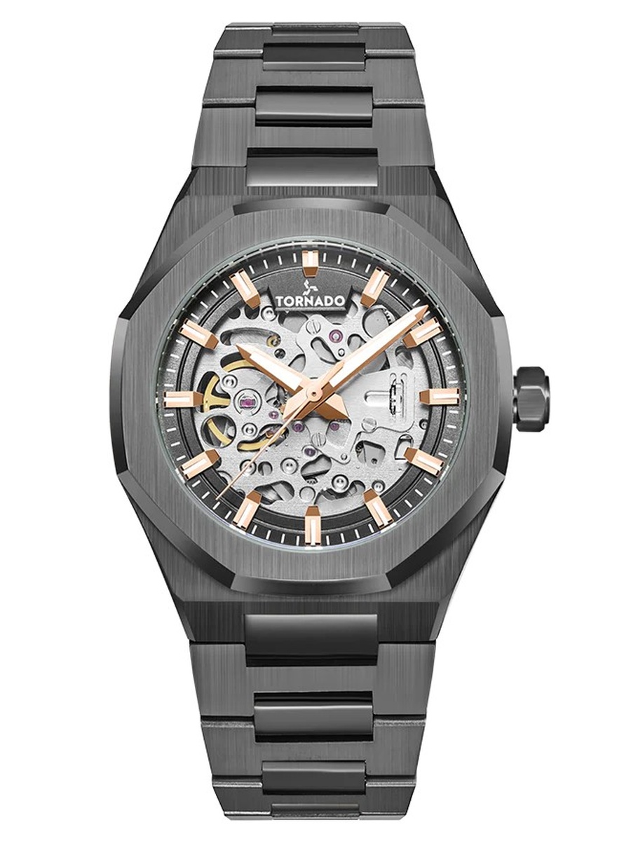 NH70 Automatic Movement Watch with Stainless Steel Strap - T24303-XBXXK, Grey