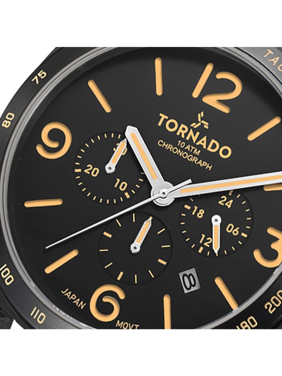 JS25 Chronograph Watch with Suede Leather Strap - T9102-BLEB, Brown