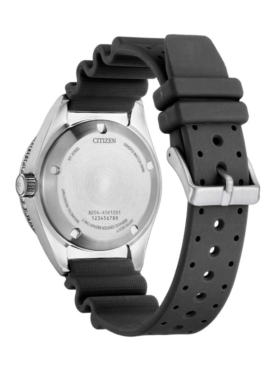 Automatic Movement Watch with PU Strap - NY0120-01X, Black