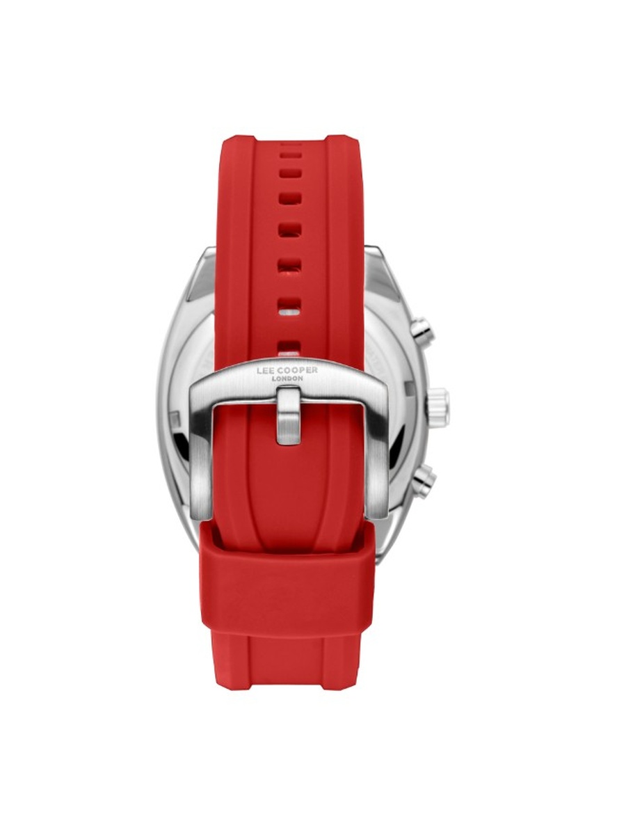 VX9JE1 Multi Function Watch with Silicone Strap - LC08237.468, Red