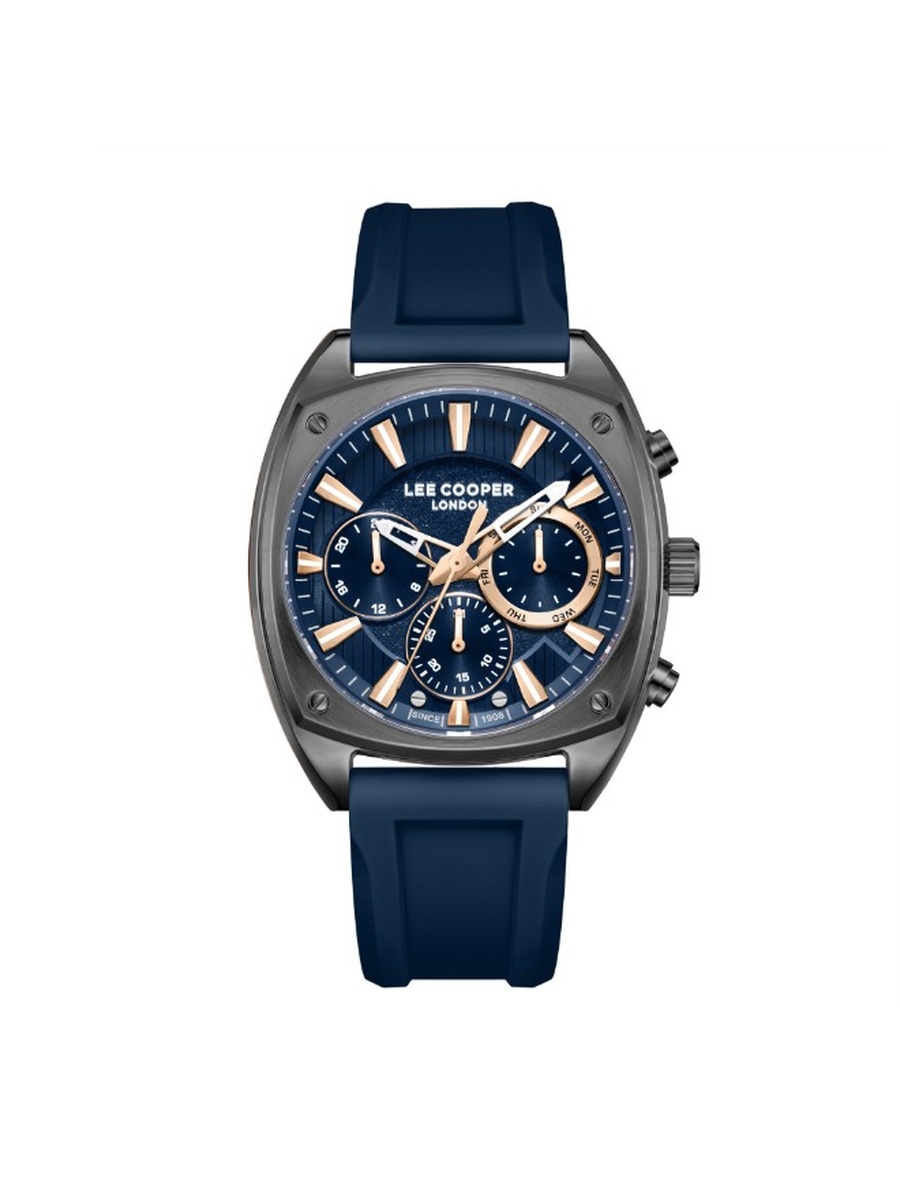 VX9JE1 Multi Function Watch with Silicone Strap - LC08237.099, Dark Blue