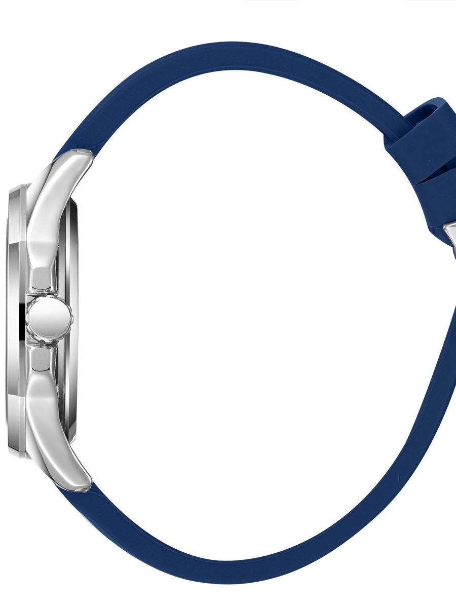 VJ20C1 Movement Watch with 3H Display and Silicone Strap - LC08254.399, BLUE