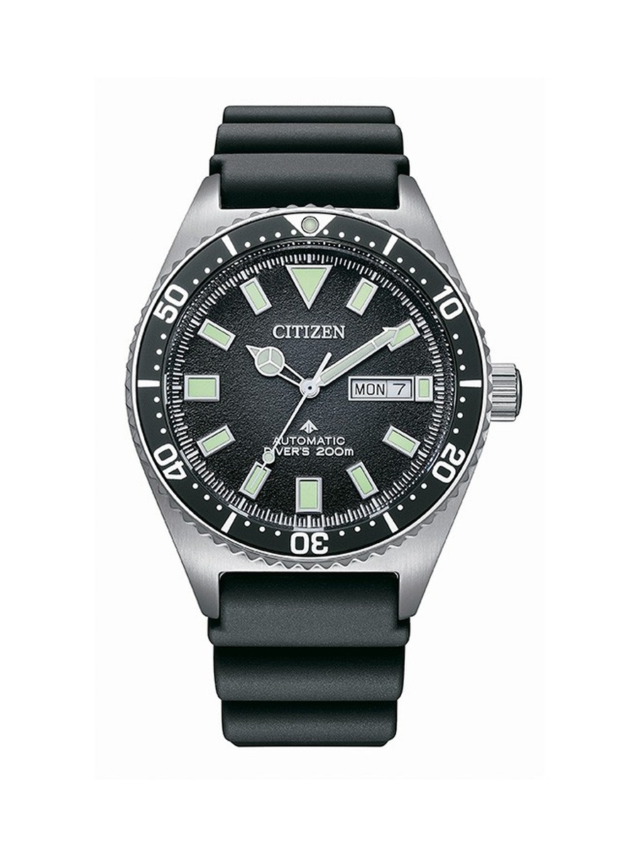 Automatic Movement Watch with Polyurethane Strap - NY0120-01E, Black