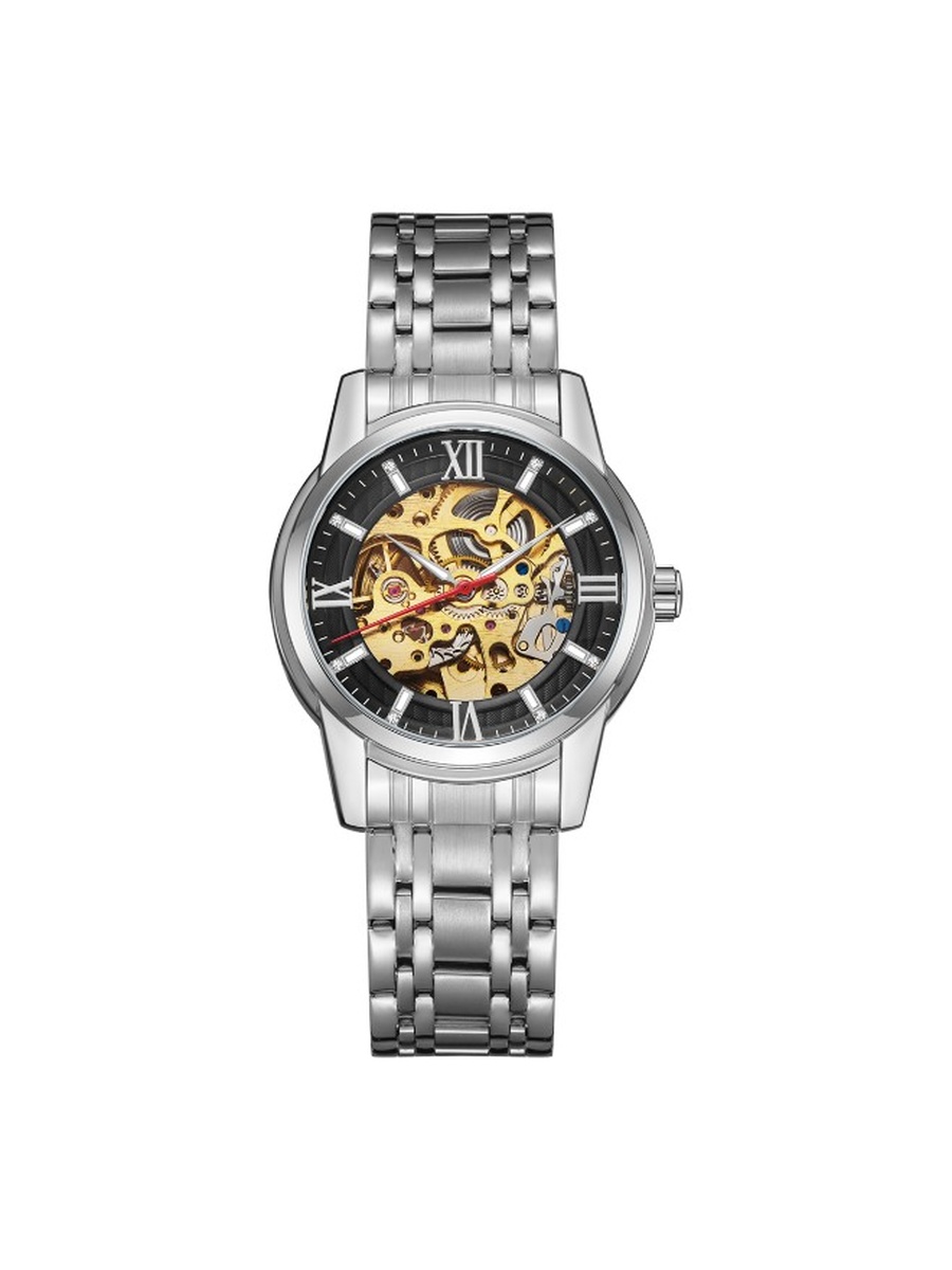 Quartz Movement Watch with Stainless Steel Strap - K22311-SBSB, Silver