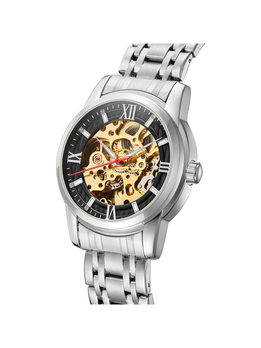 Quartz Movement Watch with Stainless Steel Strap - K22311-SBSB, Silver