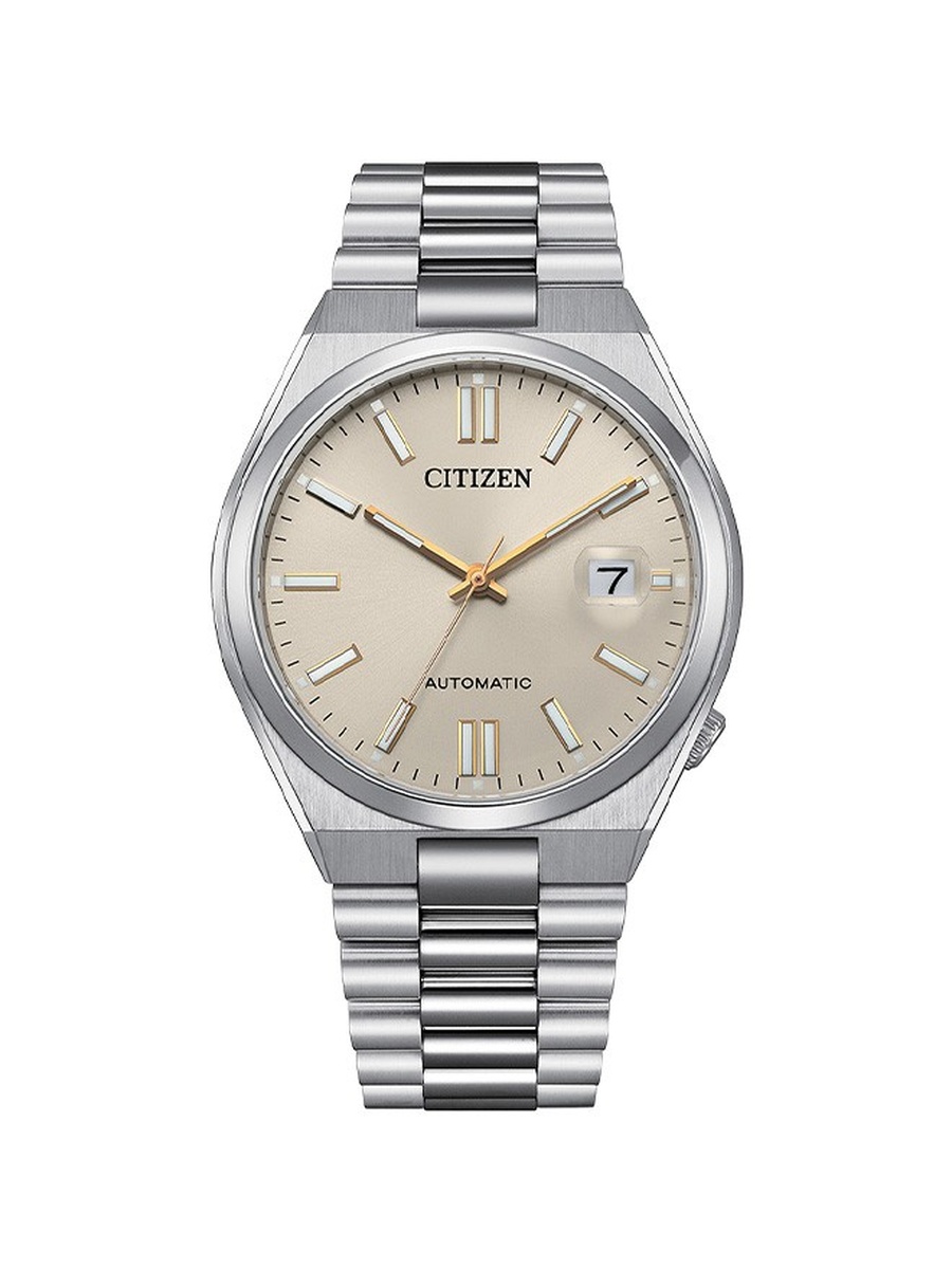 Automatic Movement Watch with Stainless Steel Strap - NJ0151-88W, Silver