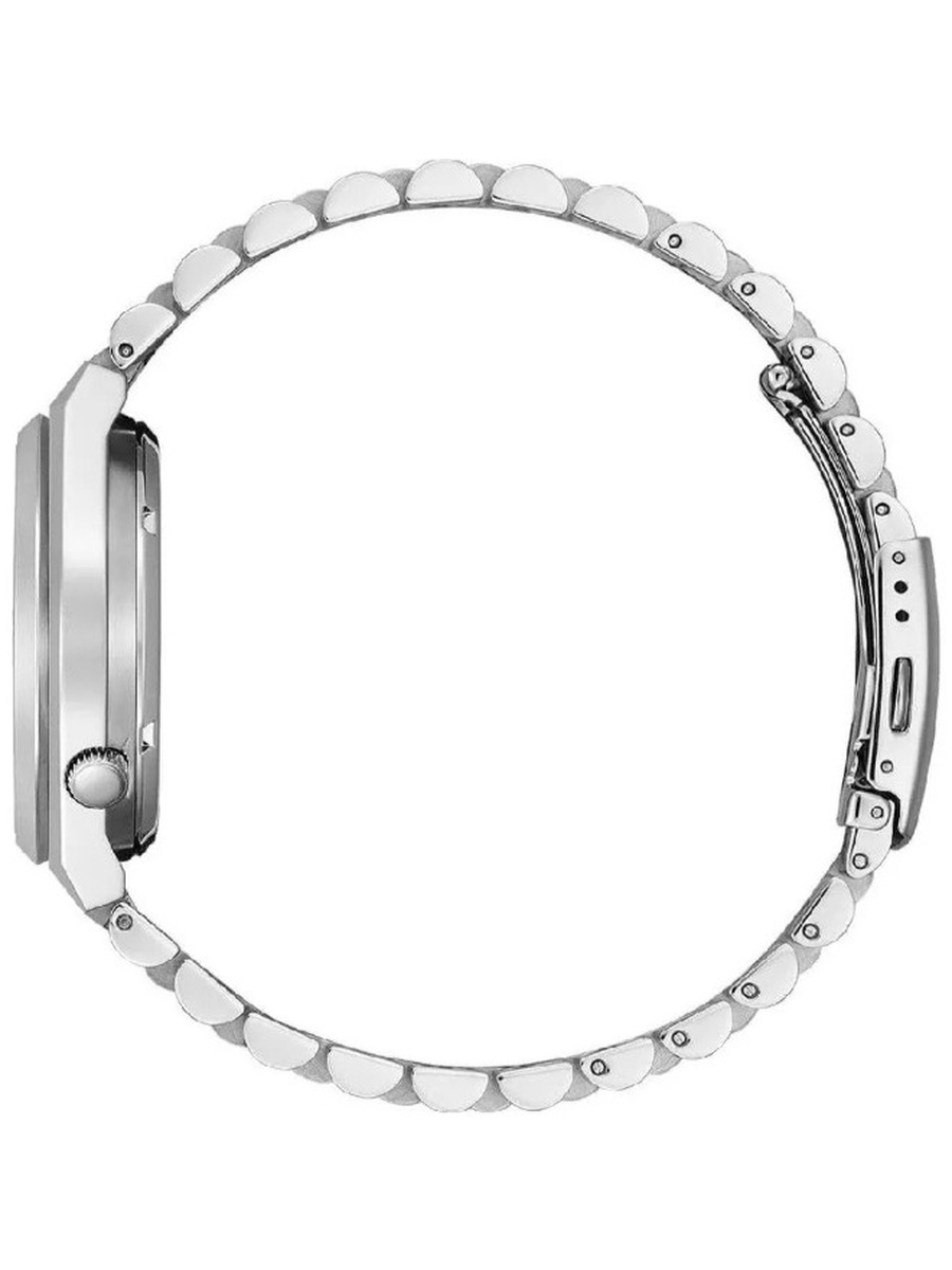 Automatic Movement Watch with Stainless Steel Strap - NJ0151-88W, Silver