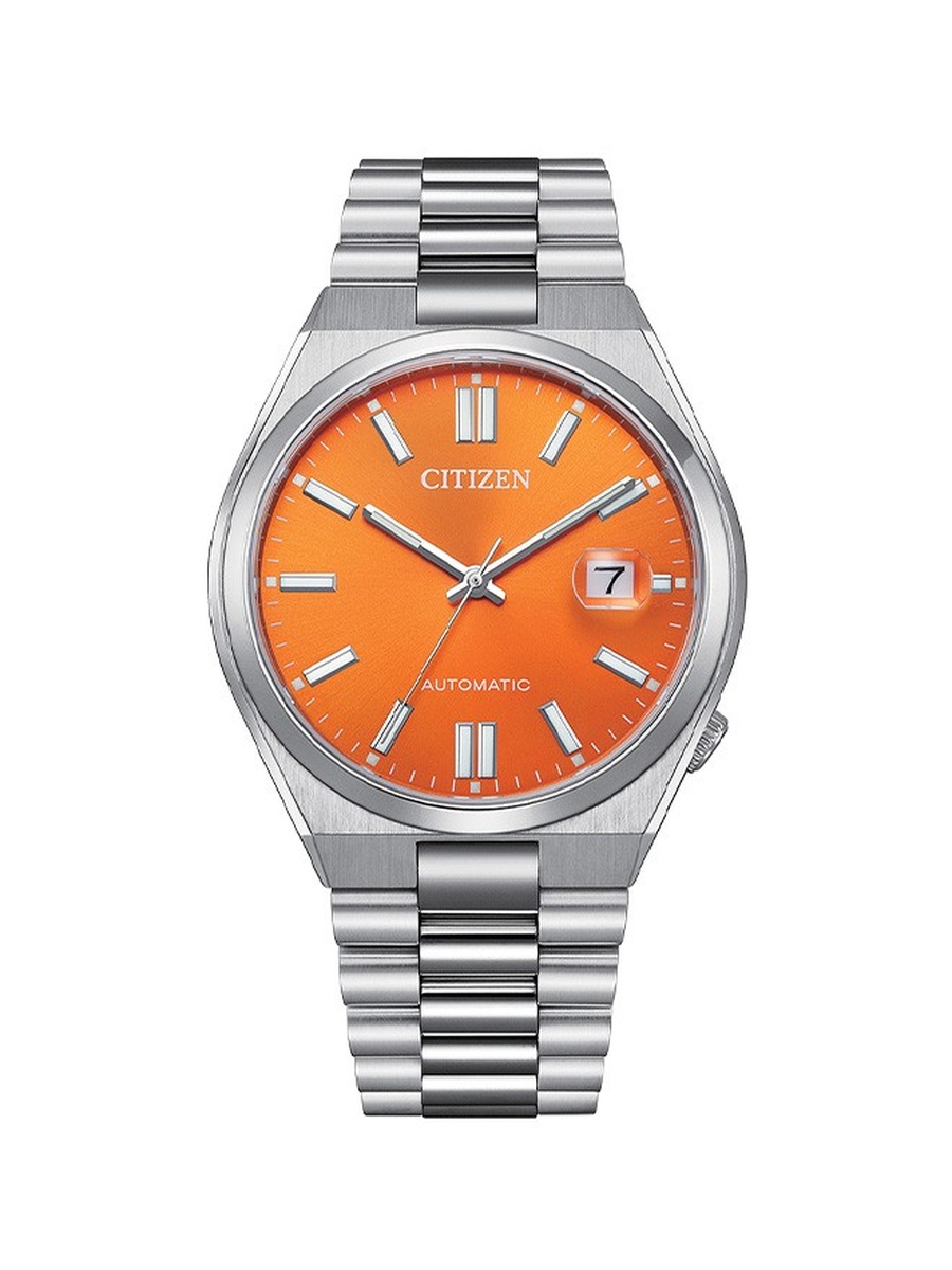 Automatic Movement Watch with Stainless Steel Strap - NJ0151-88Z, Silver