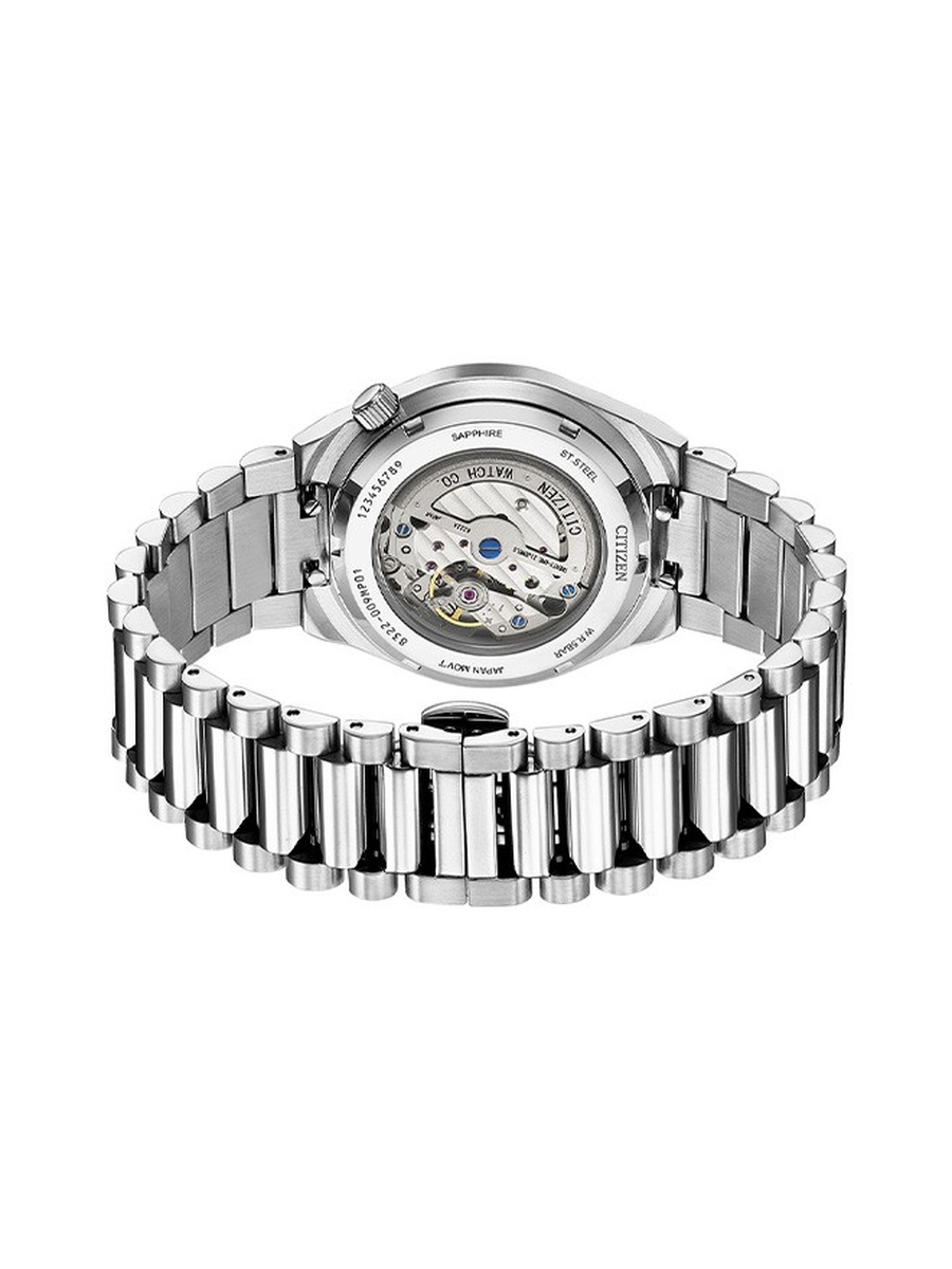 Automatic Movement Watch with Stainless Steel Strap - NK5010-51L, Silver
