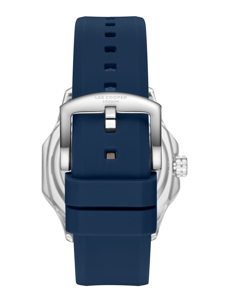 VJ20C1 Analog Watch with Silicone Strap - LC08254.599, BLUE