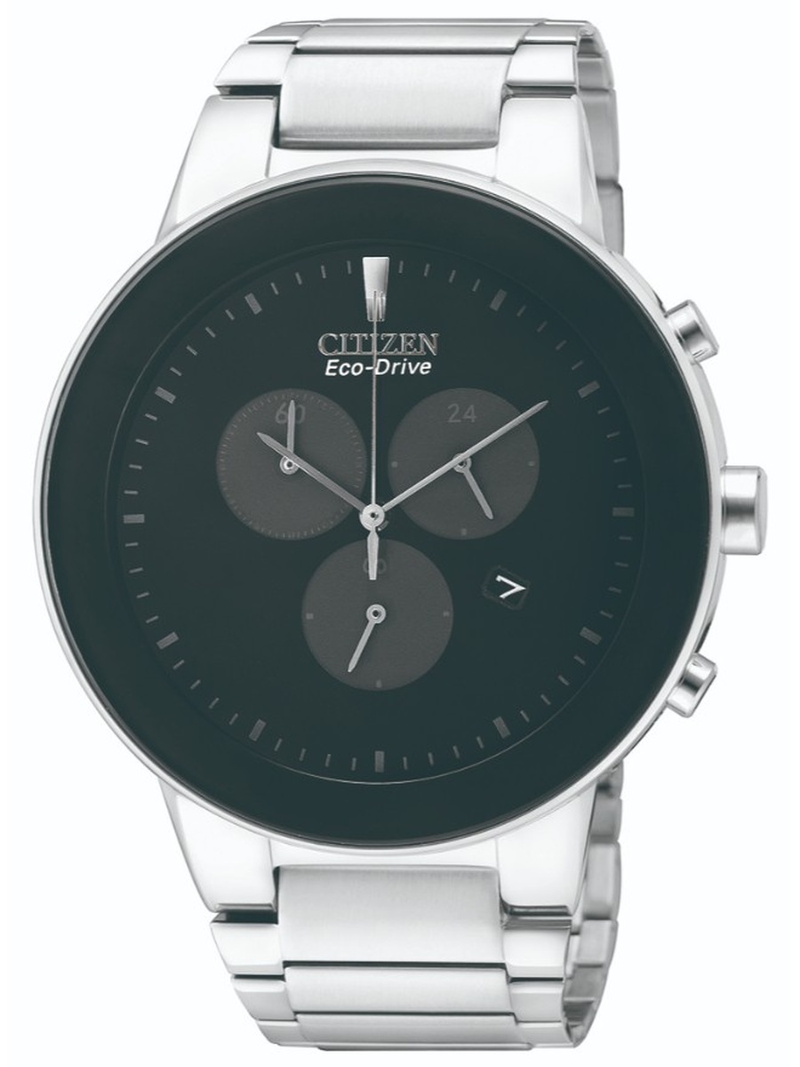 Eco-Drive Light Powered Movement Analog Watch with Stainless Steel Strap - AT2240-51E, Silver