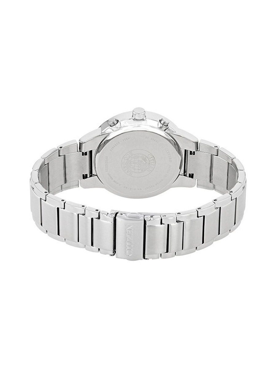 Eco-Drive Light Powered Movement Analog Watch with Stainless Steel Strap - AT2240-51E, Silver