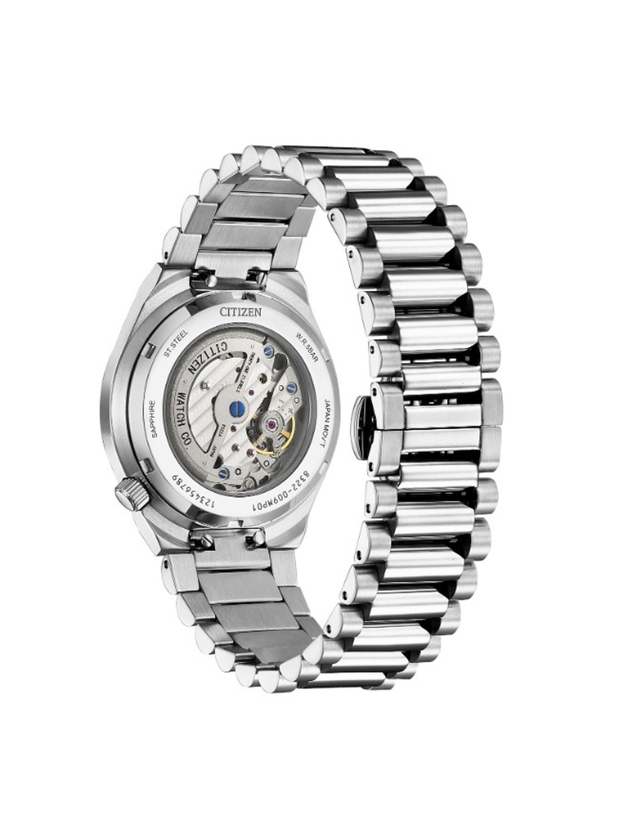 Automatic Movement Watch with Stainless Steel Strap - NK5010-51X, Silver
