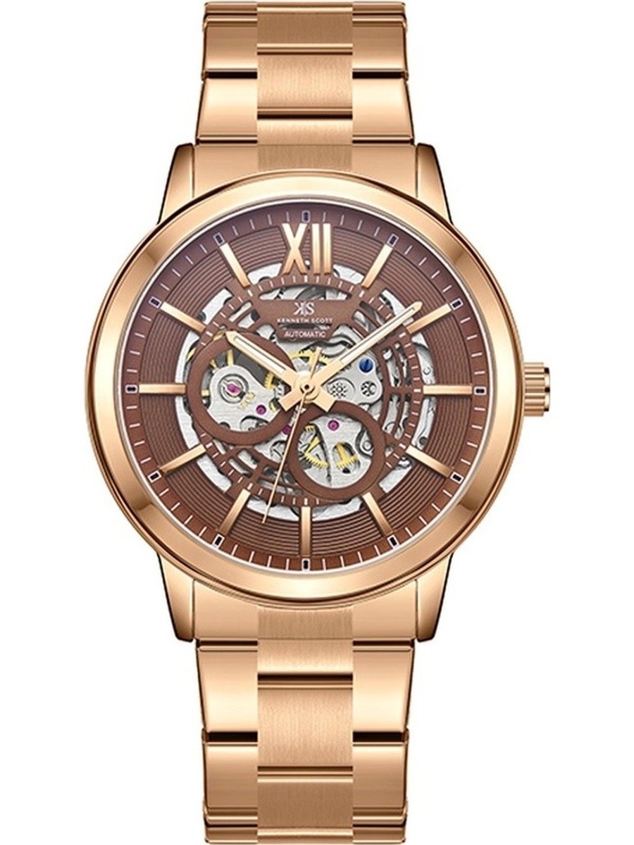 DD2405AS Automatic Movement Watch with Stainless Steel Strap - K24324-DBDD, Brown