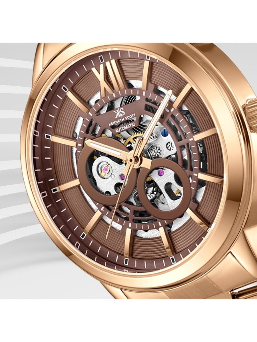 DD2405AS Automatic Movement Watch with Stainless Steel Strap - K24324-DBDD, Brown