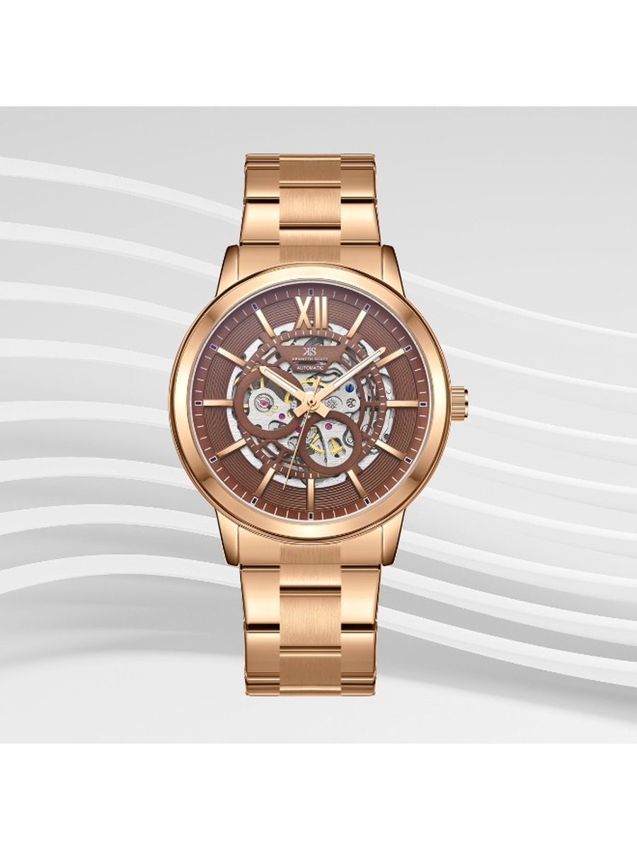 DD2405AS Automatic Movement Watch with Stainless Steel Strap - K24324-DBDD, Brown
