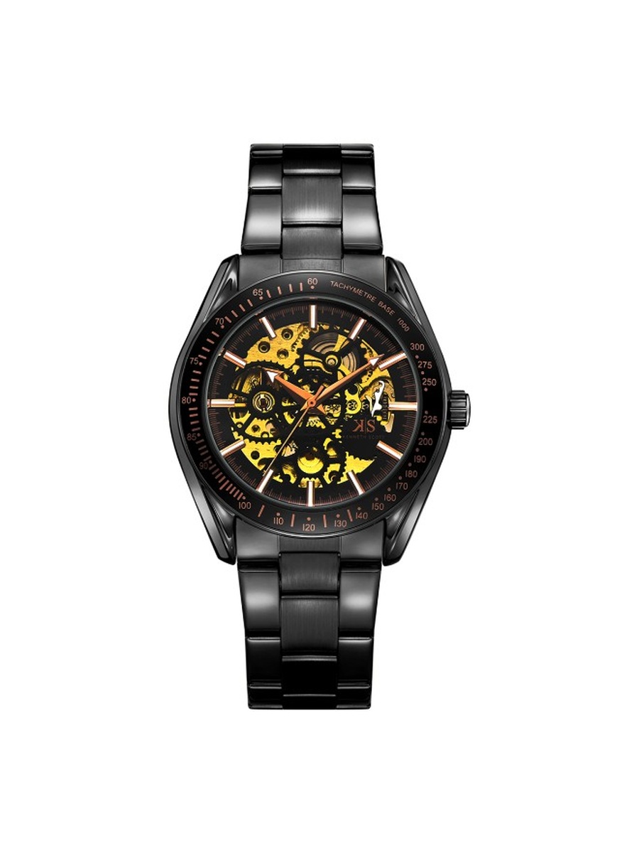 Quartz Movement Watch with Mechanical Display - K22312-BBBB, Black