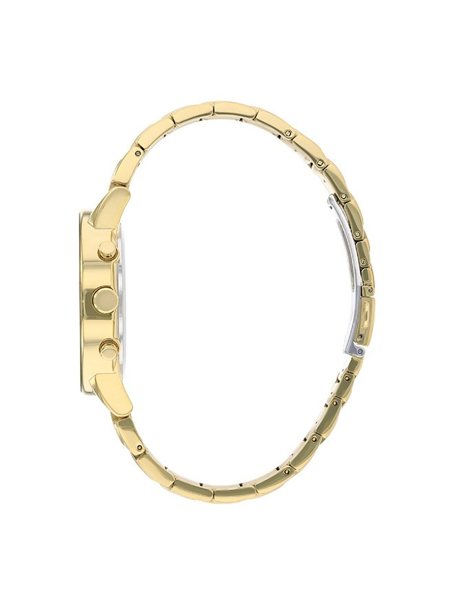 Eco-Drive Light Powered Movement Analog Watch with Stainless Steel Strap AT2242-55E, Gold