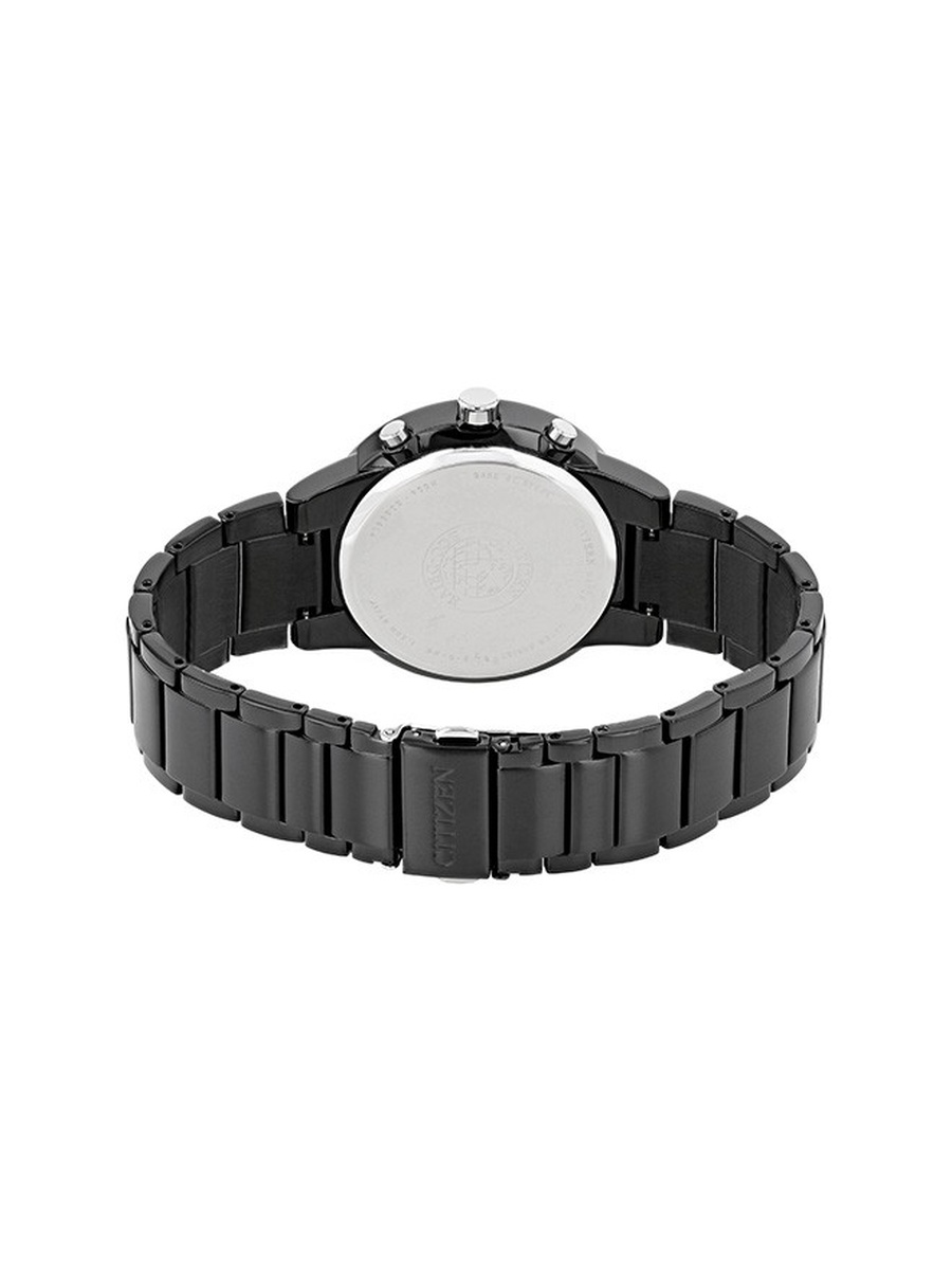 Eco-Drive Light Powered Movement Analog Watch with Stainless Steel Strap - AT2245-57E, Black