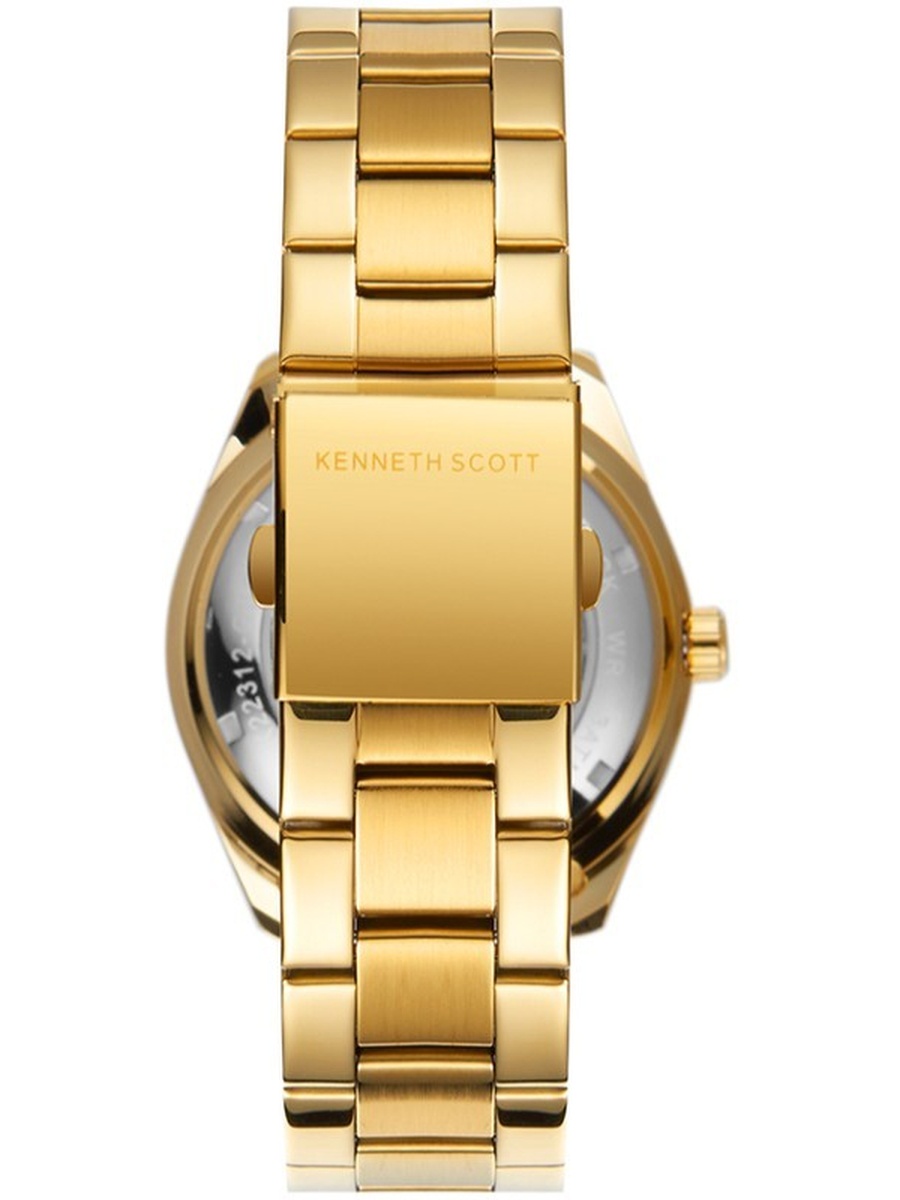 Quartz Movement Watch, Mechanical Display and Stainless Steel Strap - K22312-GBGB, Gold