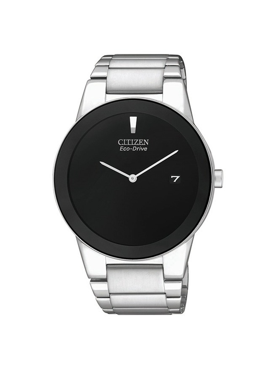 Eco-Drive Light Powered Movement Analog Watch with Stainless Steel Strap - AU1060-51E, Silver