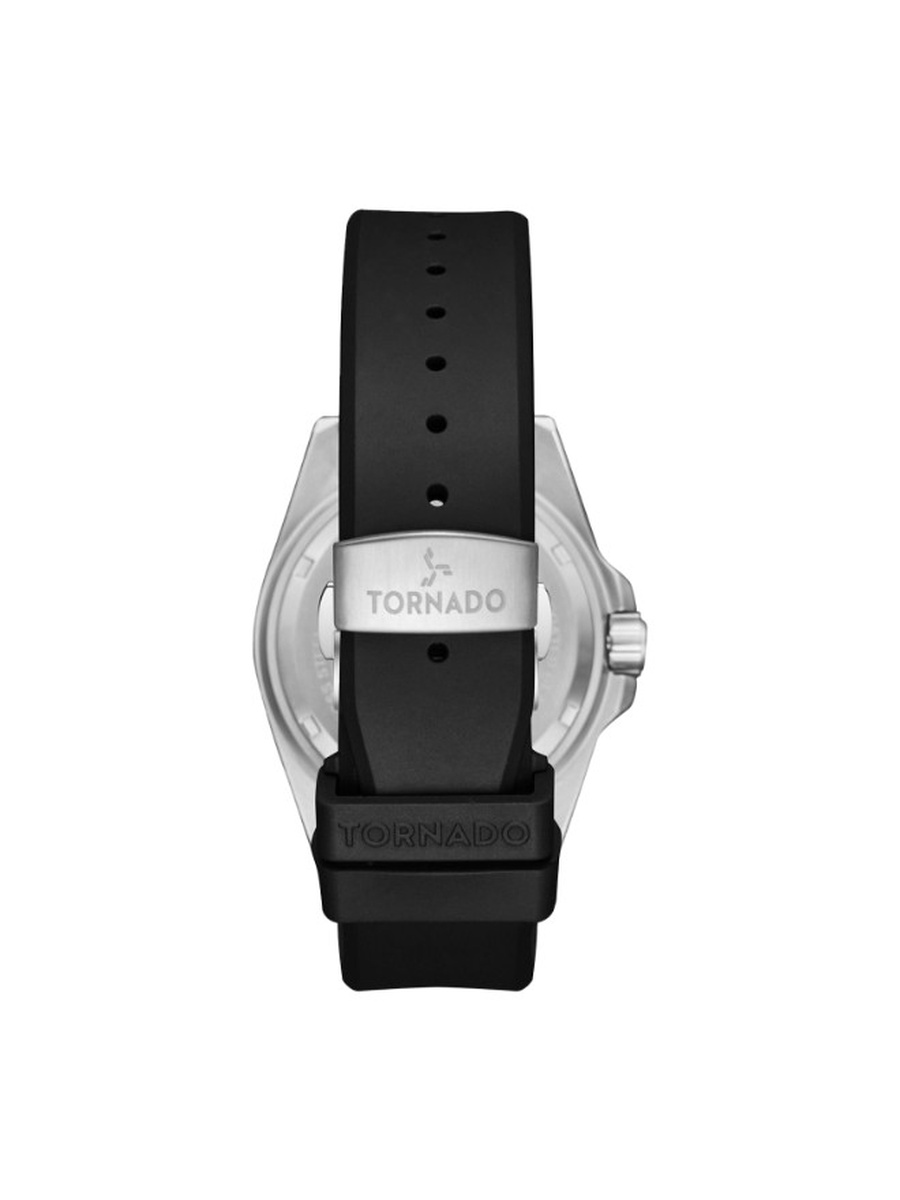 Miyota 2115 Movement Watch with Durable Silicone Strap - T22001-SSBB, Black