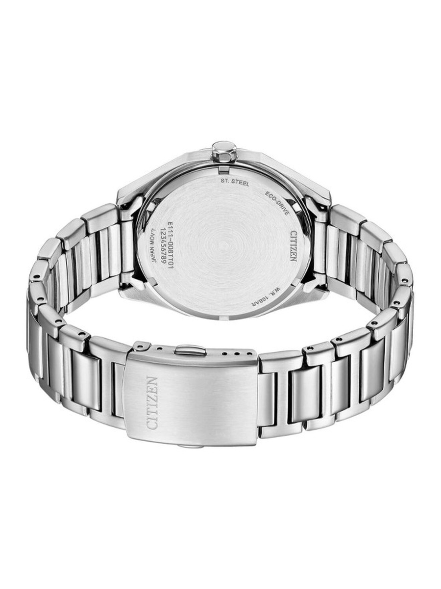 Eco-Drive Light Powered Movement Analog Watch with Stainless Steel Strap - BM7620-83X, Silver