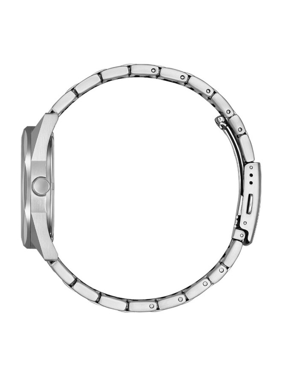 Eco-Drive Light Powered Movement Analog Watch with Stainless Steel Strap - BM7620-83X, Silver