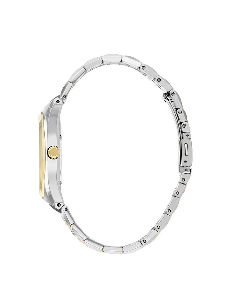 Eco-Drive Light Powered Movement Analog Watch with Two-Tone Gold Plating Strap - BM7334-66L