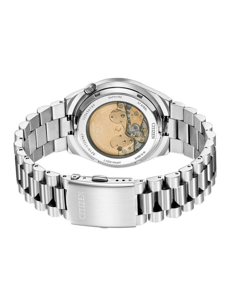 Automatic Movement Watch with Stainless Steel Strap - NJ0150-81A, Silver