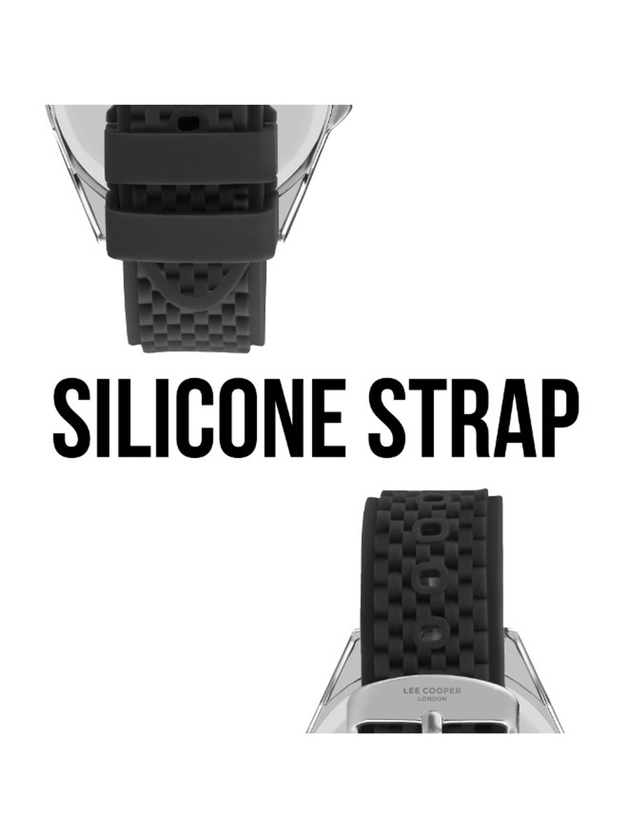 2315 Analog Watch with Silicone Strap - LC07361.301, Black