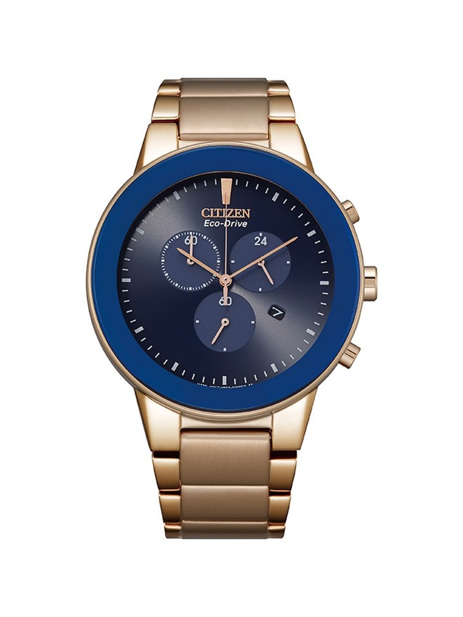Eco-Drive Light Powered Movement Analog Watch with Stainless Steel Strap - AT2243-87L, Silver
