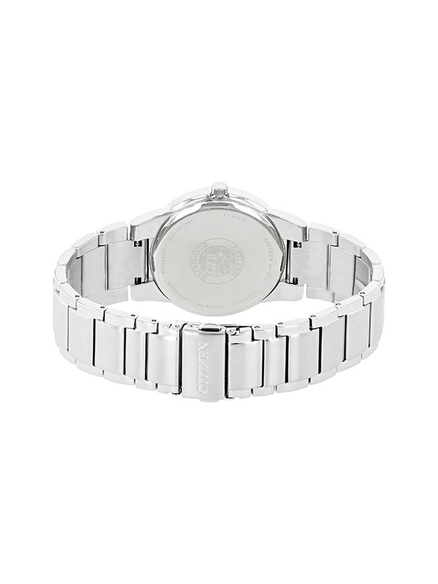 Eco-Drive Light Powered Movement Analog Watch with Stainless Steel Strap - AU1060-51A, Silver