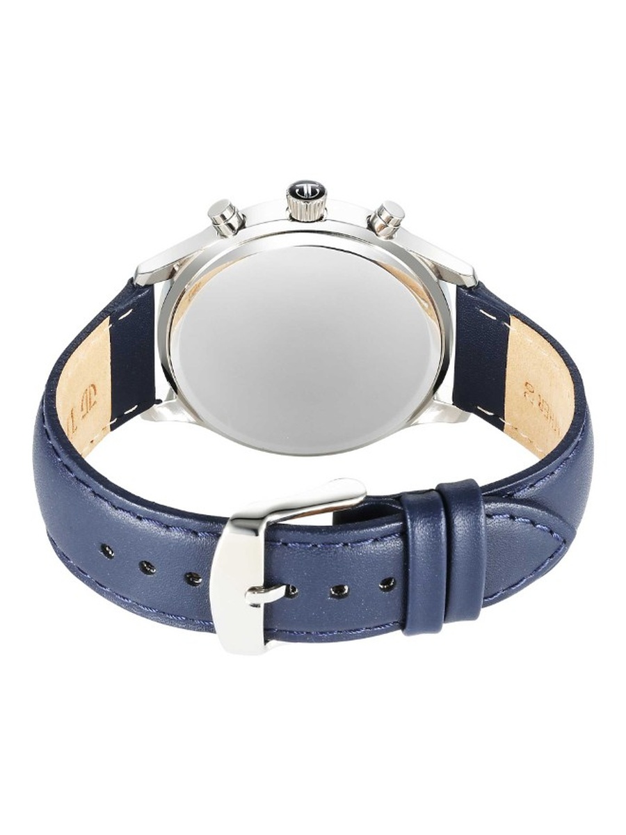 Quartz Multi Function Watch with Leather Strap - 1874SL04, Blue