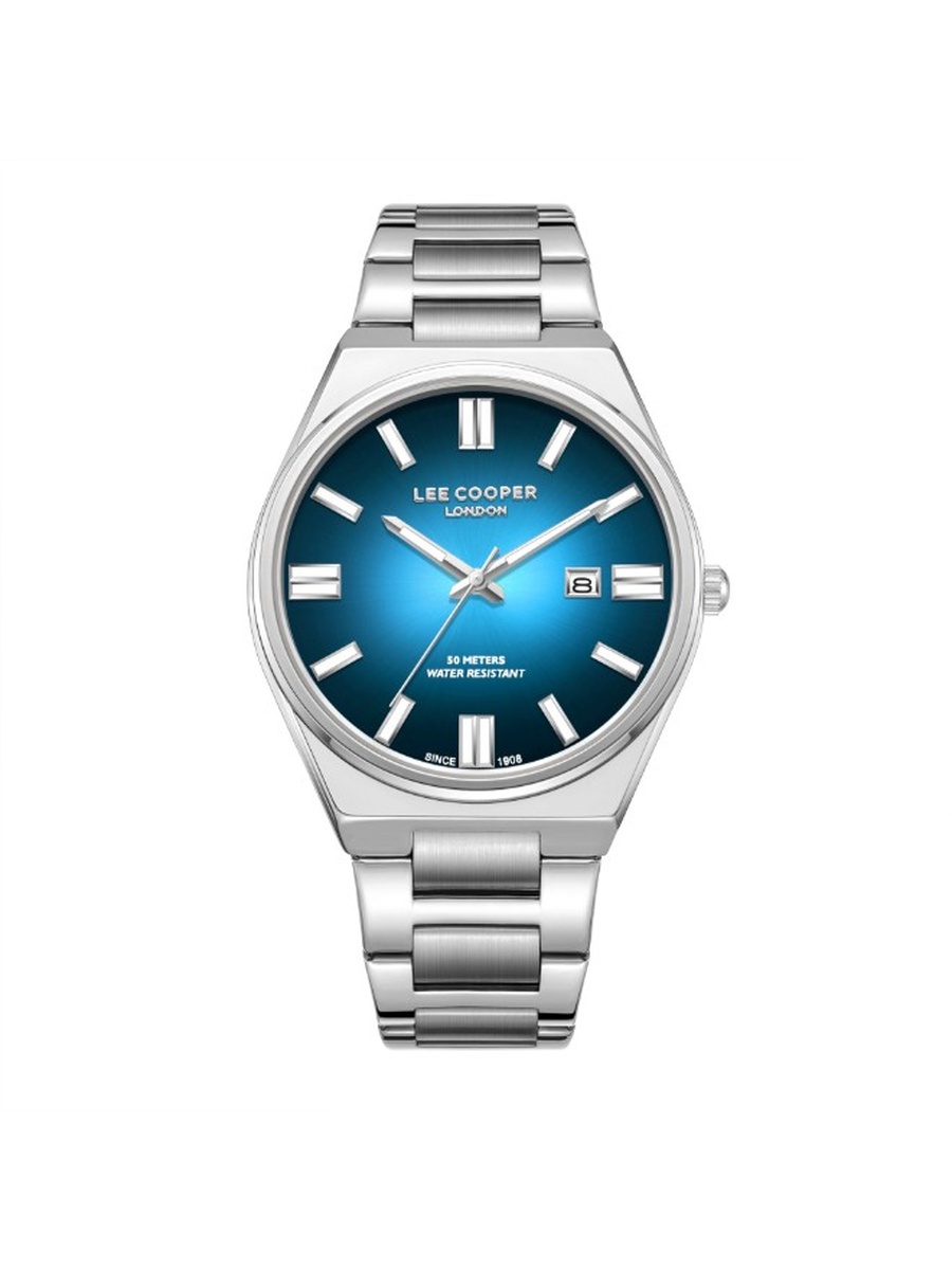 AX32 Analog Watch with Metal Strap - LC08262.380, Silver