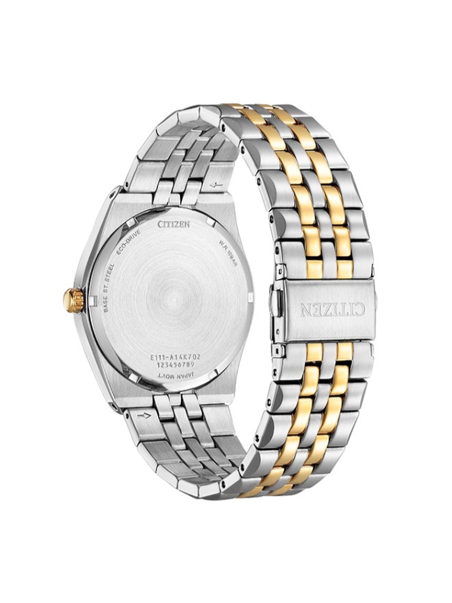 Eco-Drive Light Powered Movement Analog Watch with Two Tone Strap - BM7339-89X