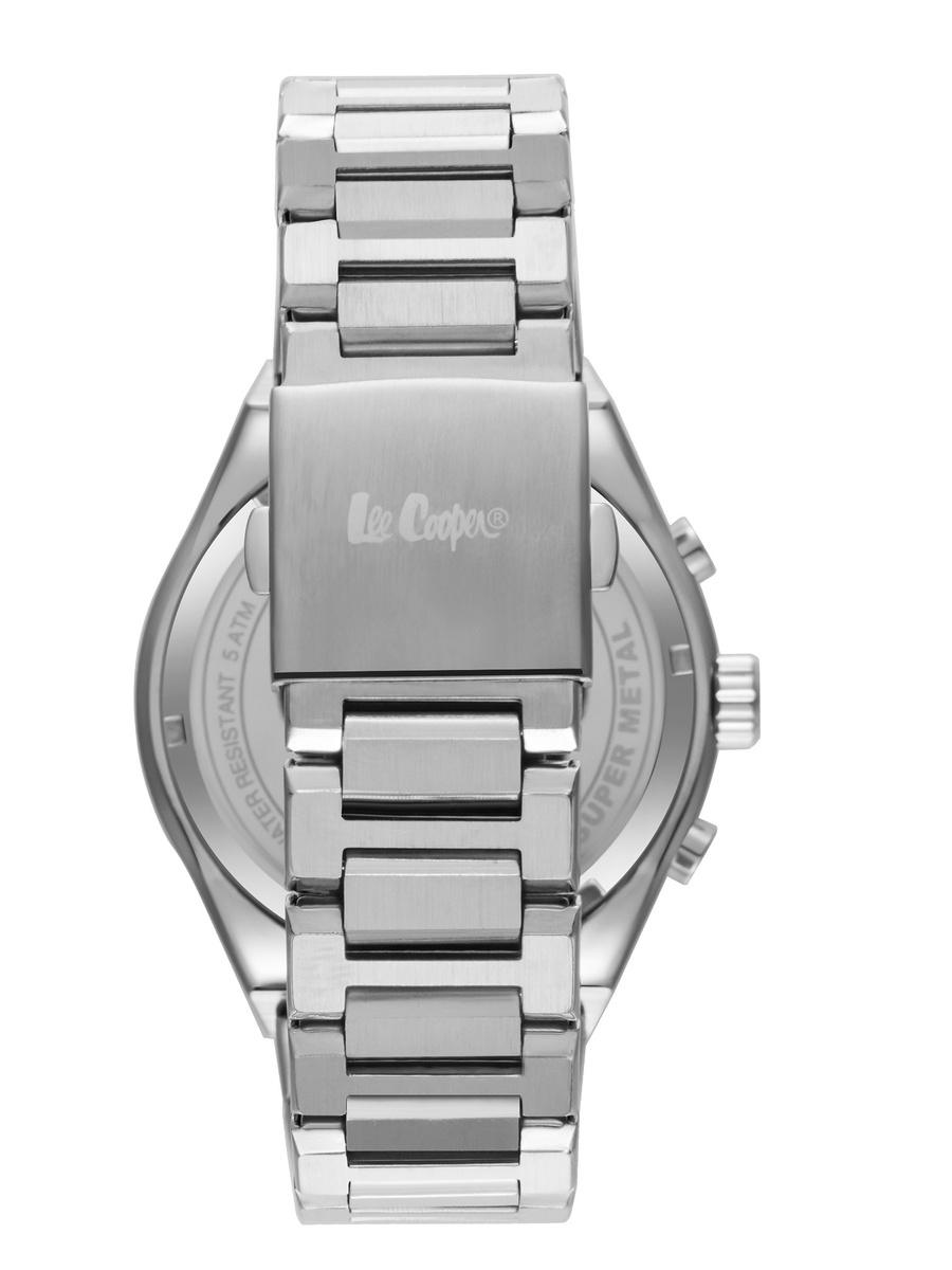 PE933 Multi Function Watch with Metal Strap - LC08026.390, Silver