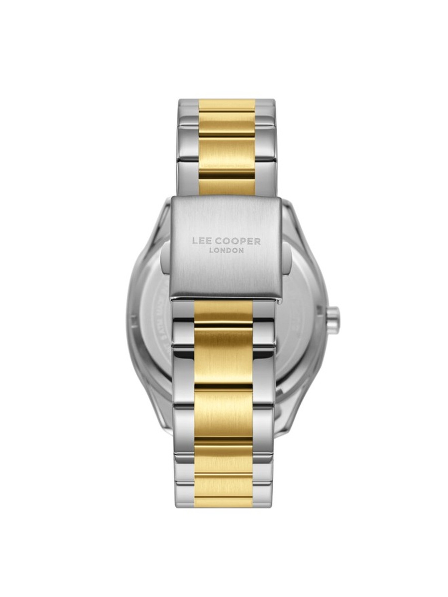 VX42E11 Analog Watch with Metal Strap - LC08007.270, Silver/Gold