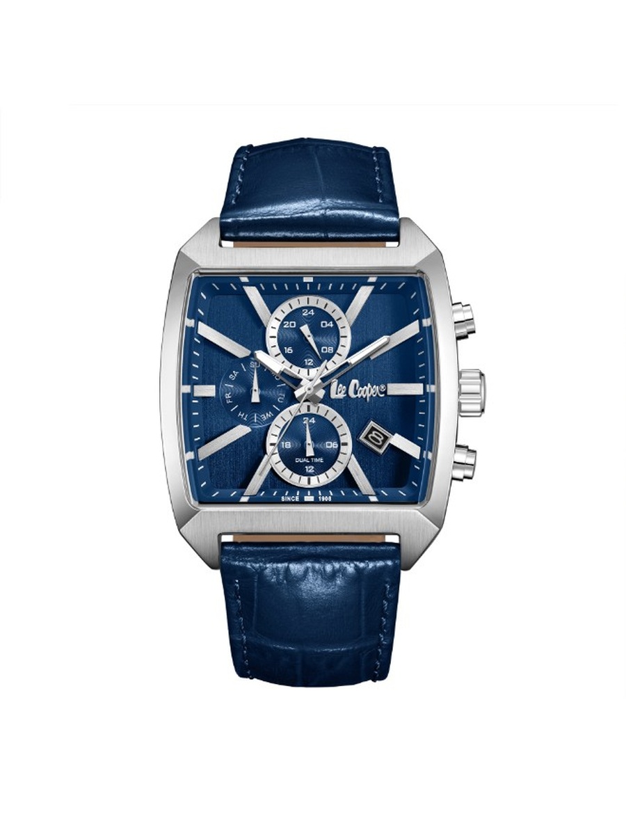 JP15 Multi Function Watch with Leather Strap - LC08180.399, Dark