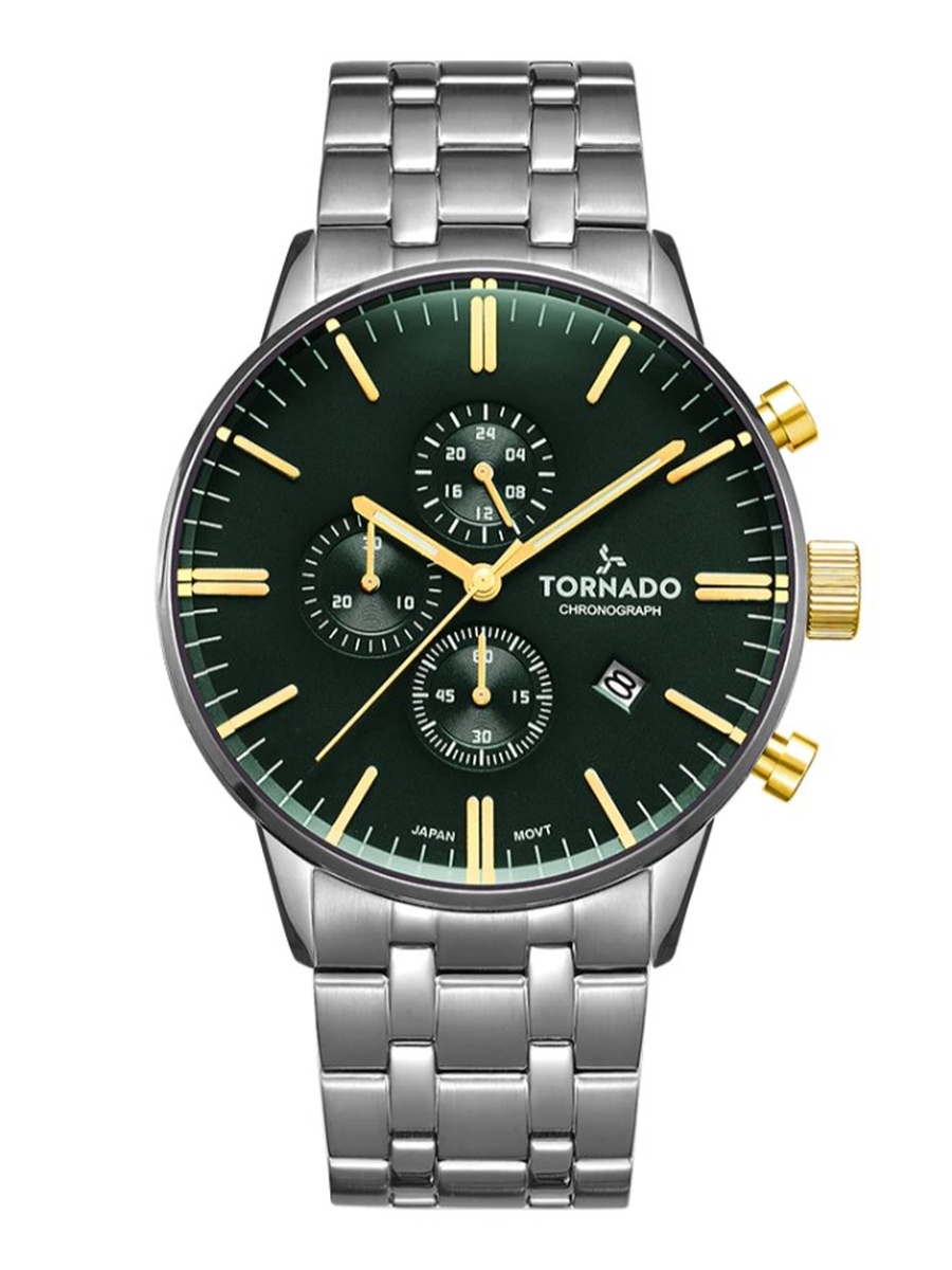 ساعة كرونوغراف Celestia Elite Miyota JS15، فضي