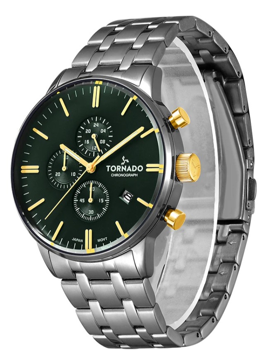 ساعة كرونوغراف Celestia Elite Miyota JS15، فضي